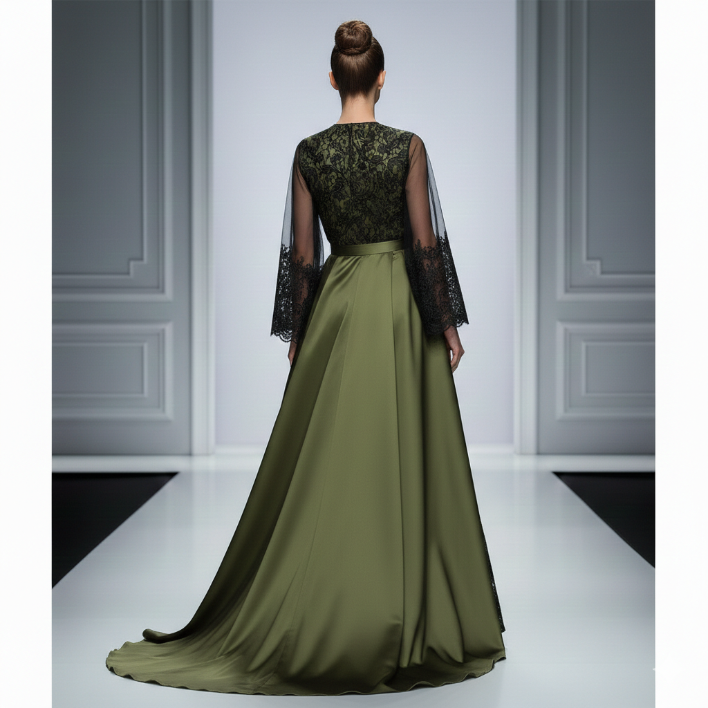 عباية راقية بتفاصيل فنية أنيقة