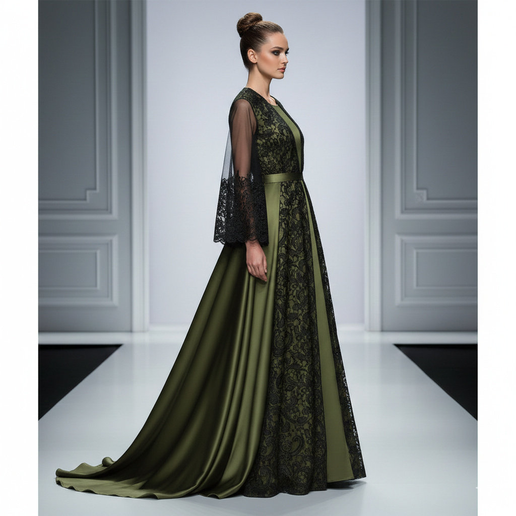 عباية راقية بتفاصيل فنية أنيقة